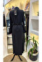 Belt Detailed Silk Dress 2002 Black - 2