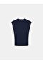 32894 V-Neck Fit T-Shirt-Dark Blue - 6