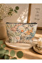 Patterned Liquid-Proof Cotton Makeup Bag 14X24Cm