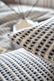 Boho Waffle-Navy Blue Double 240 X 260 Bedspread 50 X 70 - 2 Pillowcases 7038A - 6