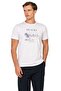 6138 Men's Short Sleeve Crew Neck Pajama Set-White