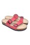 Red Double Buckle Slippers