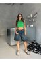 Women's Washable Denim Shorts with Slit Pocket Detail - 5