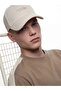 Beige Text Embroidered Men's Cap Hat - 4