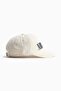 Motif-detail cotton twill cap - 2
