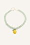 Women's Lemon Patterned Necklace G5820Axns - 3