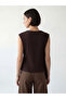 Dried plum boat neck textured blouse from gulis clothing - 7