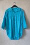 Turquoise Shirt Collar 3/4 Sleeve Buttoned Pocketed Embroidered Casual Cotton Woven Shirt 73 60 - 2