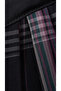 Women's Plaid Patterned Shoulder Bag with Buckle, Stylish Daily Hand and Shoulder Bag, Black Color - 4