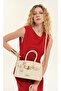 Women's White Faux Leather Adjustable Strap Zippered Shoulder Bag