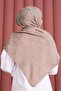 Premium Patterned Jacquard Shawl Series Beige - 3