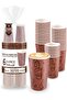 Disposable Plain White Paper Tea & Coffee Hot Drinking Cups (6oz, 50 Pack)