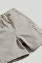 Stone Cotton Shorts - 2