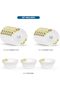 18 Pcs Opal ware Dinnerware set, Dinner, Dessert Plates and Bowls, Dishwasher & Microwave safe - 2