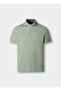 Green Pure Cotton Men Premium Polo T-Shirt