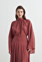 Helena High Neck Draped Blouse Black