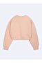 Basic Crop Pink Sweatshirt - 2