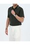 Italian Style Slim Fit Men's Polo Collar Short-Sleeved Knitwear T-Shirt Green T20032-28