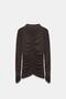 32333 Women's Gathered Cashmere Blouse - 4