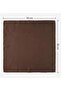 Plain Simple Dark Brown Chiffon Square Scarf - Elegant Women's Neck Scarf and Bandana (50X50Cm) - 3