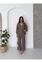 Women's Modal Fabric Bat Sleeve Kimono Double Set - 7