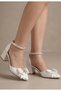 Flower Stone Detailed 5cm Wedding Dress Wedding Evening Dress Shoes