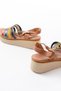 Zri̇n-142 Premium Colorful Genuine Leather Orthopedic Sole Women's Sandals - 5