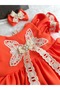 Orange Vintage Dress - 3