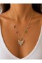 Arly Colorful Necklace with Butterfly and Heart Figures