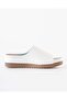 Women's Summer Comfortable Slippers Wide Band Soft Anatomical Sole Daily Comfort White - 5