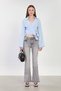 Women's High Waist Spanish Flare Jeans - Light Gray - 4