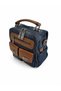Denim Jeans Women's Backpack Shoulder Bag and Crossbody Bag with Leather and Canvas Straps Vintage Design - 5