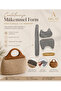 Cat Model Canvas Bag Knitted Canvas Black Color - 2