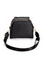 Women's Saffiano Patterned Fabric Double Zipper Detailed Hand and Shoulder Bag with Strap - 3