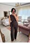 Design Detailed Crepe Fabric Blouse and Pants Set - 5