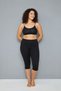 4 Pieces of Cotton Plus Size Combed Cotton Leggings, Knee-Length Leggings, Soft Leggings, Capri Leggings - 2
