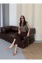 Crep Fabric Balloon Fit Comfortable Casual Women's Trousers Stretchy Fabric Ankle Length - 6