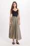 Women's slim fit, skinny cut, thin strap, lace detailed, lycra black crop tank top - 2