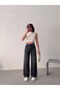 Black Embroidered Front and Back Embroidered Straight Jeans
