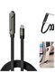 2 in 1 Invisible Holder Charger Cable Sideways Phone Charger 240W Braided Fast Charge Cable