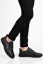Black Genuine Leather Men's Casual Shoes 2298 m - 2