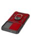 Ilkeshop New Galaxy S23 Fe Case Pars Lens Ring Silicone (180745) - Red - 4