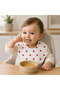 Liquid-Proof Muslin Baby Bib with Heart Pattern, Double-Sided Drool Bib 27X26 cm - 3