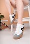 Rs621 Garni Unisex Lace-Up Leather Sports Sneaker Shoes Ckt - White - 3