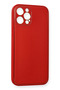 Ilkeshop New iPhone 12 Pro Max Case Coco Leather Silicone Cover (01647) - Red - 3