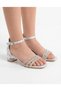 Girl's Heeled Evening Dress Shoes with Glitter Stones, Stylish Wedding Party Comfortable Fit - 3