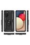 Ilkeshop New Galaxy A03S Case Sofia Ring Silicone Cover (94144) - Black - 3
