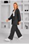 PLUS SIZE CREPE SUIT WITH JACKET AND TROUSERS - 2