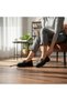 Women's Casual Leather Shoes S-3805 - Black - 38 - 6