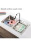4 Colors Big Rectangular Dinner Plates Unbreakable Wheat Straw Plates, Reusable Durable Lightweight Salad Plate - 5